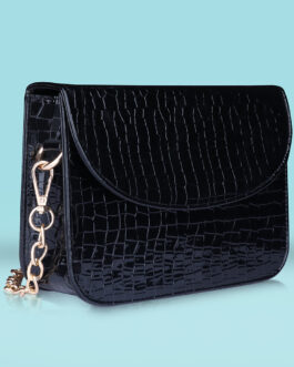 Premium Brick Style Leather Sling Bag