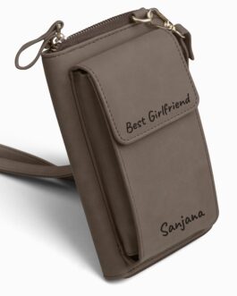 Personalized Leather Crossbody Sling Bag For Women