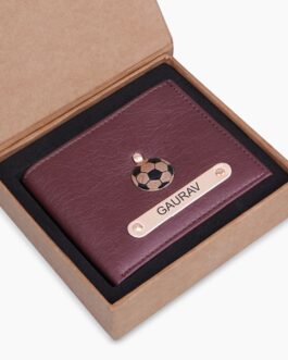 Premium Quality Men’s Wallet With Name & Charm