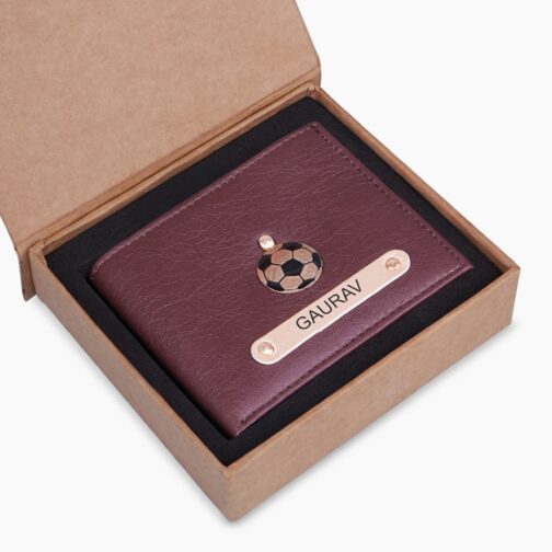 Premium Quality Men's Wallet With Name & Charm
