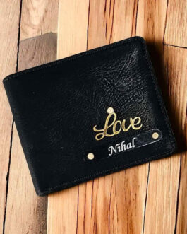 Personalized Turbo Leather Wallet With Name & Charm